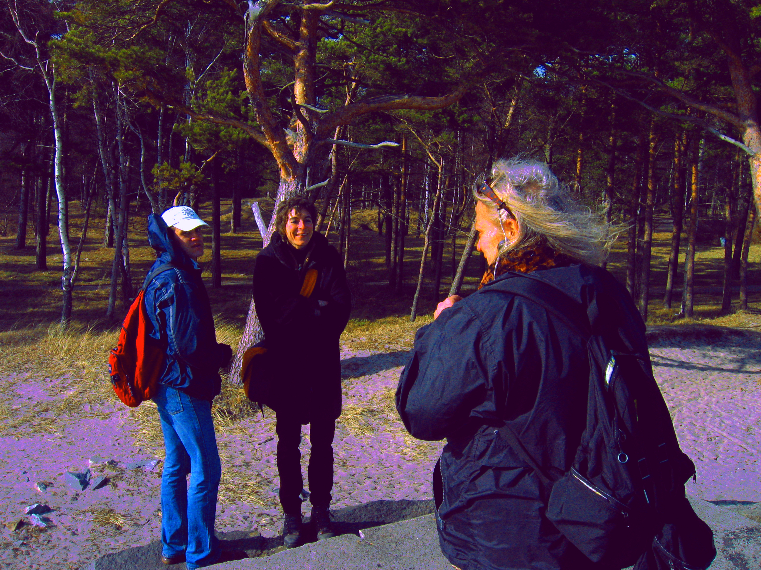 Ullabritt Horn (rechts) bei den Dreharbeiten mit der Künstlerin Birgit Ramsauer im schwedischen Ystad.